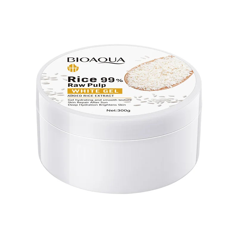 BIOAQUA White Rice Raw Pulp Face Gel Creams Moisturizing Face Cream Hydrating Brightening Facial Gel Skin Care Products