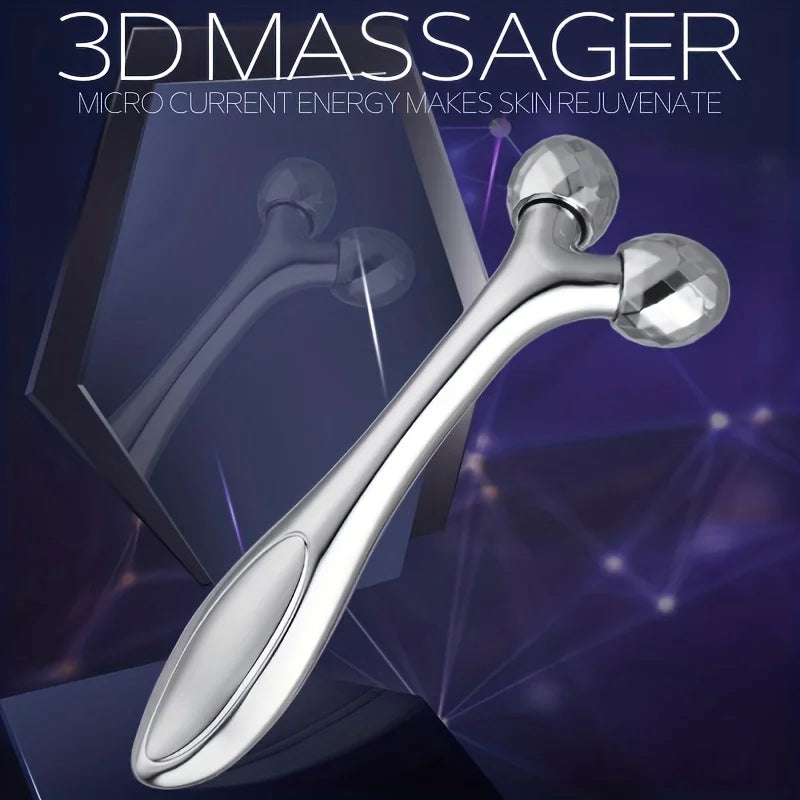 Y-Shaped Facial Massager for Face Lifting and Tightening, Microcurrent Roller for Skin Rejuvenation